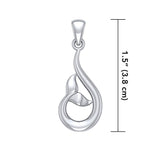 Sterling Silver Wrapping Whale Tail Pendant TPD5174 - Jewelry