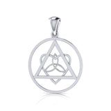 Life’s worth the healing and inspiration ~ Celtic AA Symbol Sterling Silver Pendant Jewelry TPD518