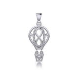 Celtic Infinity Balloon Silver Pendant TPD5188