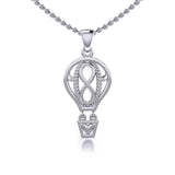 Celtic Infinity Balloon Silver Pendant TPD5188 - Jewelry