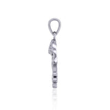 Celtic Inspired Jellyfish Silver Pendant TPD5208 - Jewelry