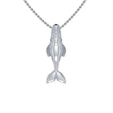 Sterling Silver Northern Right Whale Pendant TPD5215 - Jewelry