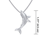 Sterling Silver Humpback Whale Pendant TPD5216 - Jewelry