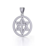 Cross Star Of David Pendant TPD526