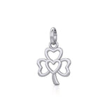 The Heart in Shamrock Silver Pendant TPD5269