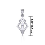 Goddess in Diamond Frame Silver Pendant TPD5278 - Jewelry