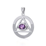 Eye of The Pyramid Silver Pendant TPD5297 - Jewelry