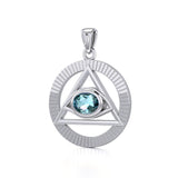 Eye of The Pyramid Silver Pendant TPD5297 - Jewelry