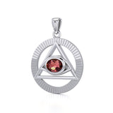 Eye of The Pyramid Silver Pendant TPD5297 - Jewelry