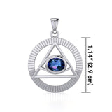 Eye of The Pyramid Silver Pendant TPD5297 - Jewelry