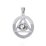 Eye of The Pyramid Silver Pendant TPD5297 - Jewelry