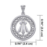 Awen The Three Rays of Light with Celtic Silver Pendant TPD5305 - Jewelry