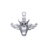 Cari Buziak Owl Silver Pendant TPD5325 - Jewelry