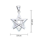 El pentagrama sobre la estrella de David TPD535