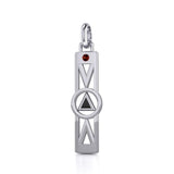 Modern Recovery Silver Pendant with Gemstone TPD5355 - Jewelry