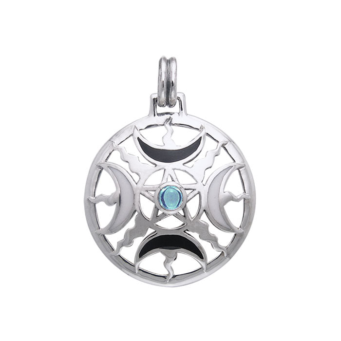 Magick Moon Silver Pendant TPD536 - Jewelry