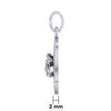 Trinity in Heart with Rose Silver Pendant TPD5360 - Jewelry