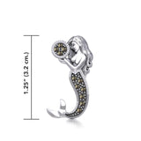 The Goddess Mermaid Silver Pendant with Marcasite TPD5364 - Jewelry