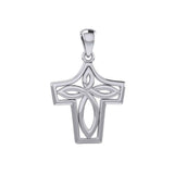 Celtic Knotwork Cross Silver Pendant TPD5366