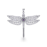 The Celtic Dragonfly with Recovery Silver Pendant TPD5389 - Jewelry