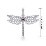 The Celtic Dragonfly with Recovery Silver Pendant TPD5389 - Jewelry