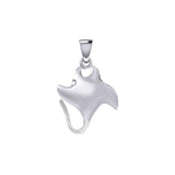 Small Manta Ray Silver Pendant TPD5399