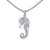 Small Seahorse Silver Pendant TPD5403 - Jewelry
