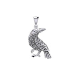 Small Raven Silver Pendant TPD5413