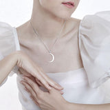 A Glimpse of the Crescent Moon Silver Pendant TPD5463 - Jewelry