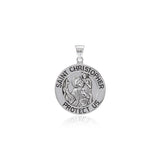 Saint Christoper Silver Pendant (Small 18 mm.) TPD5464