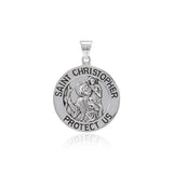 Saint Christoper Silver Pendant (Medium 22 mm.) TPD5465