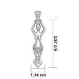 Silver Celtic Goddess Pendant TPD5471