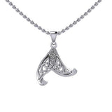 Mermaid Celtic Tail Sterling Silver Pendant TPD5473 - Jewelry