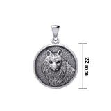 Wonderful Wolf Silver Pendant TPD5475 - Jewelry