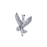 Flying Owl Silver Pendant TPD5476