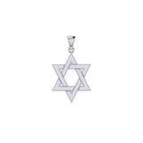 Star of David Silver Pendant TPD5503 - Jewelry