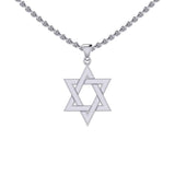 Star of David Silver Pendant TPD5503 - Jewelry