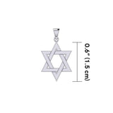 Star of David Silver Pendant TPD5503 - Jewelry