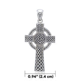 Sterling Silver Celtic Cross Pendant TPD5608 - Jewelry