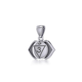 Ajna Third Eye Chakra Sterling Silver Pendant TPD5627 - Jewelry