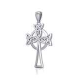 Sterling Silver Celtic Cross Pendant TPD5638 - Jewelry