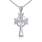 Sterling Silver Celtic Cross Pendant TPD5638 - Jewelry