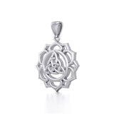 Triquetra Chakra Silver Pendant TPD5669