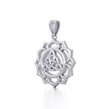 Triquetra Chakra Silver Pendant TPD5669 - Jewelry