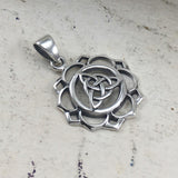 Triquetra Chakra Silver Pendant TPD5669 - Jewelry