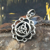 Triquetra Chakra Silver Pendant TPD5669 - Jewelry
