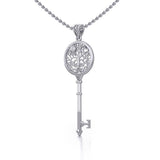 Tree of Life Spiritual Enchantment Key Silver Pendant TPD5672 - Jewelry