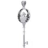 Phoenix Spiritual Enchantment Key Silver Pendant TPD5685 - Jewelry