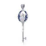Phoenix Spiritual Enchantment Key Silver Pendant TPD5685 - Jewelry