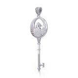 Phoenix Spiritual Enchantment Key Silver Pendant TPD5685 - Jewelry